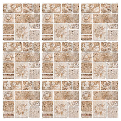 

18pcs Waterproof Tile Pasters Polish Mosaic Wall Sticker Home Kitchen Decor
