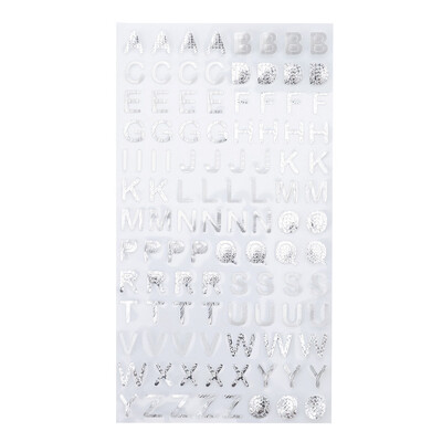 

1pc 95X175cm SilverGold Digital Letter Numbers Decorative Sticker for Scrapbooking DIY Crafts