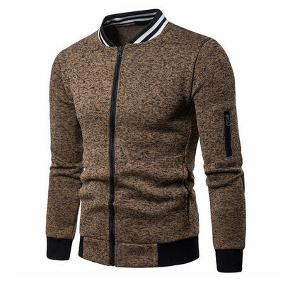 

Winter Men Long Sleeve Sweatshirt Men Jacket Zipper Coat Cardigan Sweater