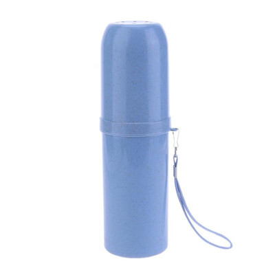 

Portable Wheat Straw Telescopic Toothbrush Toothpaste Storage Box Holder