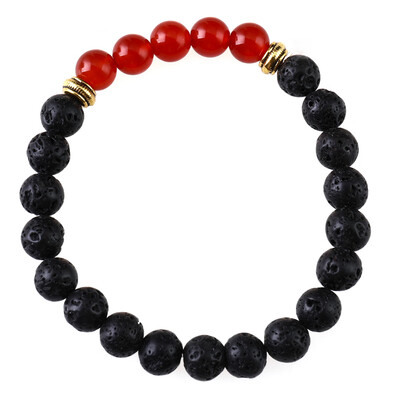 

Natural Stone 8mm Beads Bracelets Chakras Yoga Bracelets energy lava stone chakra colorful beads bracelet