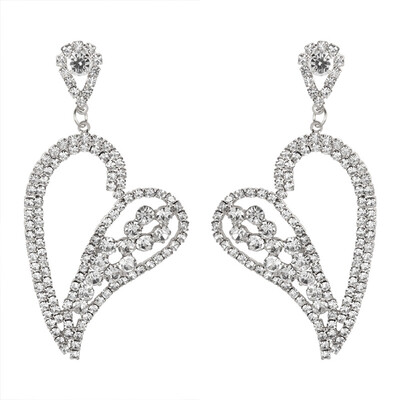 

Solememo Hot Sale Fashion Rhinestone Heart Drop Dangle Earrings for Women Party Wedding Earring Jewelry Christmas Gifts E4901