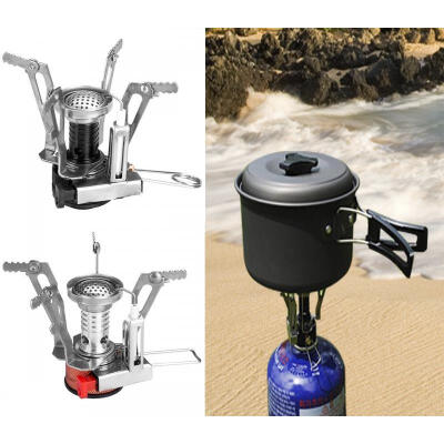 

Mini Handy Outdoor camping Wind-proof furnace head The wild stoves folded burner