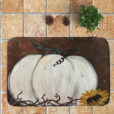 

Toponeto Pumpkin lantern Entrance Door Bathroom Mat Indoor Bath Decor