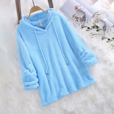 

Womens Hoodie Long Sleeve Sweatshirt Hooded Sweater Blouses Pullover Tops Jumper