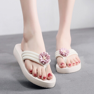 

Rose Fashion Women Slip-on Flip-flops Flats Causal Flower Slipper Slides Shoes