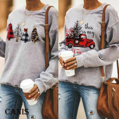 

Womens Winter Long Sleeve Sweater Autumn Sweatshirt Jumper Pullover Tops Blouse