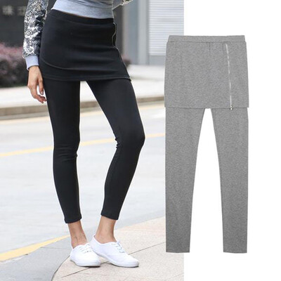 

Tailored Women Casual Wild Slim Fit Leggings Skirt Two Piece One Piece Leggings