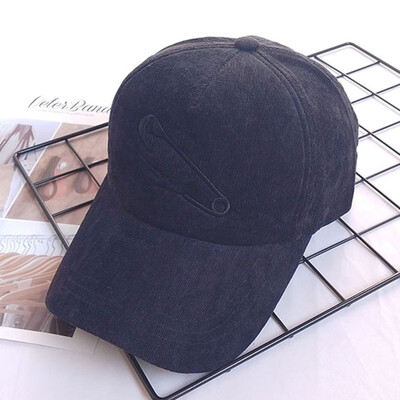 

Fall&Winter 2019 New Mens&Womens Embroidered Corduroy Baseball Cap Leisure Sports Cap