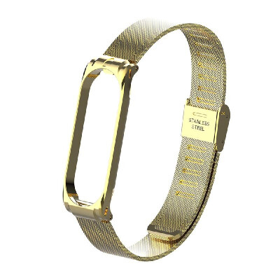 

Metal Strap Wristband For Mi Band 3 4 Replacement Business Durable Metal Screwless Stainless Steel Bracelet Band For Xiaomi Mi Ban