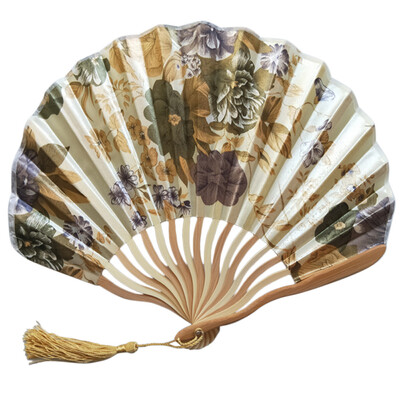 

Siaonvr Chinese Style Hand Held Fan Bamboo Paper Folding Fan Party Wedding Decor