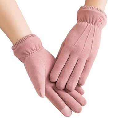 

Womens Winter Warm Gloves Touchscreen Gloves with Fluff Lining Cold Weather Outdoor Sports Cycling Gloves