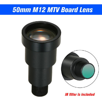 

13 HD 13MP 50mm Starlight CCTV Lens 67 Degree M12 Mount MTV Board IR Lens for Security CCTV Video Cameras F12 Long Viewing D