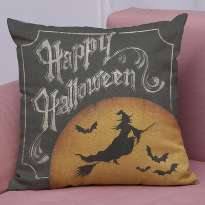 

〖Follure〗Happy Halloween Linen Throw Pillow Case Cushion Cover Home Sofa Decor New A
