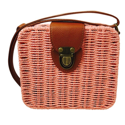 

Tailored Womens Fashion Girl Handbags Straw Square Crossbody Gag Wild Shoulder Bag
