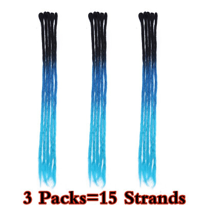 

Dreadlock Extension Ombre For Hip-Hop Synthetic Heat Resistant Crochet Braiding Hair Handmade Extension Twist Braiding For Women