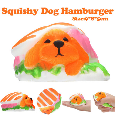 

Gotoamei 9cm Dog Hamburger Squishies Slow Rising Squeeze Scented Stress Relieve Toy