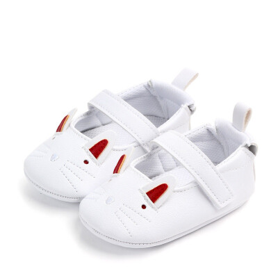 

Baby Shoes for Girl Boy PU Shoes Toddler Soft Soled First Walkers Breathable Cartoon Print Anti-Slip