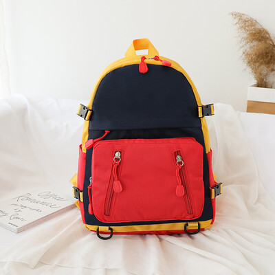 

Fashion Ladies Wild Color Zipper Large Capacity Backpack Student Backpack