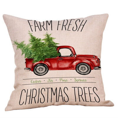 

〖Follure〗Merry Christmas Pillow Cases Cotton Linen Sofa Cushion Cover Home Decor