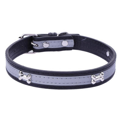 

Durable PU Leather Adjustable Pet Dog Collar Puppy Cat Strap Lead Necklace