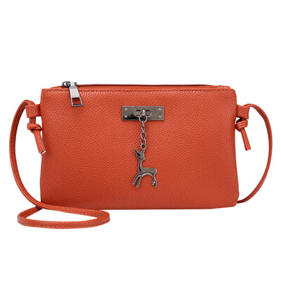 

Women Small Crossbody Bag Girls Fashion Shoulder Bags With Deer Toy PU Leather Casual Messenger Bag Coin Bags T20