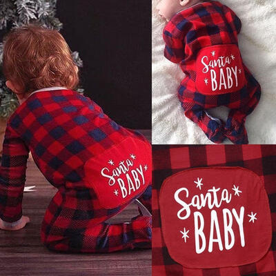 

Christmas Toddler Infant Baby Kids Girls Boy Santa Baby Romper Jumpsuit Pajamas Outfits