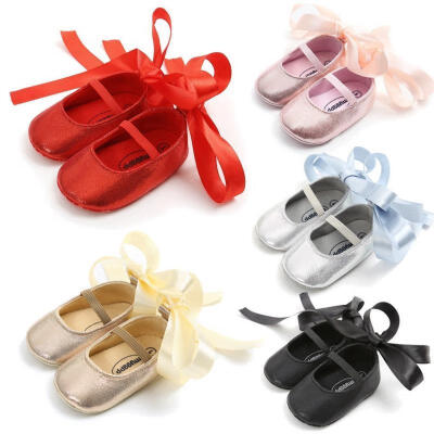 

Newborn Baby Girl Soft Sole Cloth Crib Shoes Anti-slip Sneaker Prewalker 0-18M