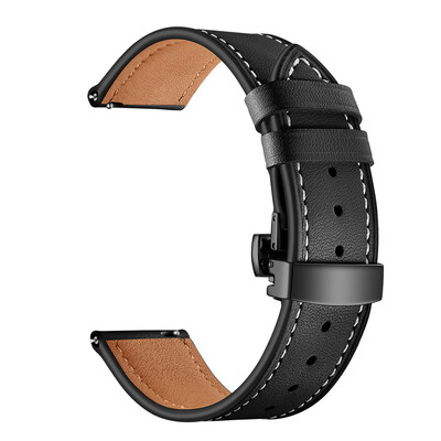 

〖Follure〗Butterfly buckle Leather Wrist Watch Strap Band For IWatch For Samsung Gear S3