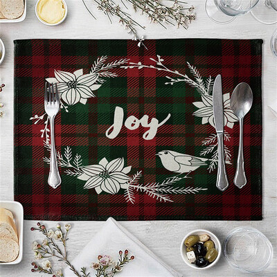 

Gobestart Christmas Kitchen Living Room Decoration Home Restaurant Table Mat Hotel Supplies
