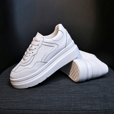 

Hong Kong Wind ins Small White Shoes Spring Japanese Womens Shoes Leisure Sports Shoes Student Muffin Thick soled Single Shoes