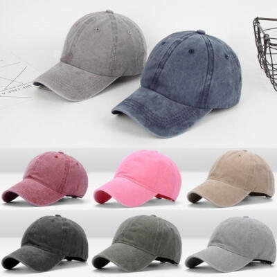 

Polo Style Baseball Cap Ball Dad Hat Adjustable Plain Solid Washed Unisex