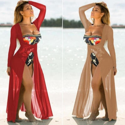 

Women Sexy Bathing Suit Lace Crochet Summer Bikini Swimwear Cover Up Beach Dress