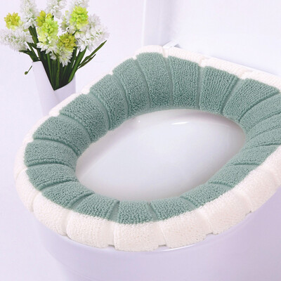 

〖Follure〗Bathroom Toilet Seat Closestool Washable Soft Warmer Mat Cover Pad Cushion