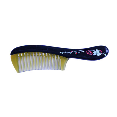 

〖Follure〗Wide-Tooth Handle Hairdressing Salon Anti-static Plastic Hair Comb Detangling
