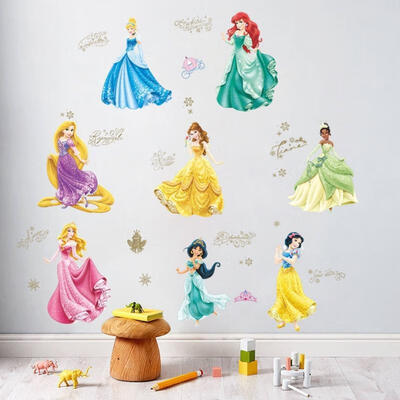 

Cartoon Snow White Cinderella Princess Wall Stickers Girls Bedroom Decor Decal