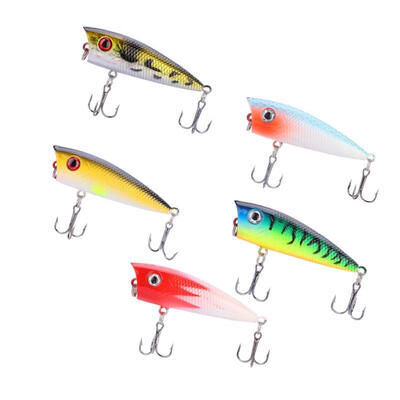 

Greensen HENGJIA 5PC 3D Eyes Artificial Hard Fishing Bait Lure Tackle 6CM 63G