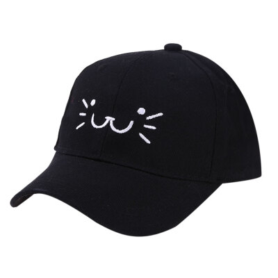 

Cute Cat Smiling Face Snapback Hat Unisex Baby Baseball Cap Sun Hats