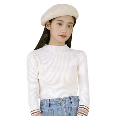 

Womens Sweaters Autumn Winter Knitted Sweater Thin Pullover Female Slim Soft Jumper Pull Femme Hiver Pink Knit Tops