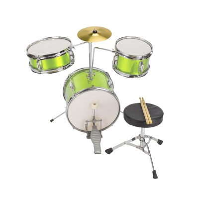 

Ktaxon 3 Piece 13 inch Drum Set with Drum Sticks Pedal Drum Stool Screw Wrench&Cymbal for Junior Kids 5-Colors Available