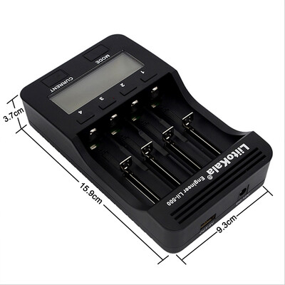 

LiitoKala Lii-500 Intelligent Battery Charger Smart Charger w 4 Battery Slots LCD Display for Ni-MH Ni-Cd Li-ion Rechargeable Bat