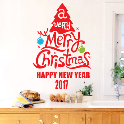 

Tailored Christmas Tree Decoration Decal Window Stickers Home Decor