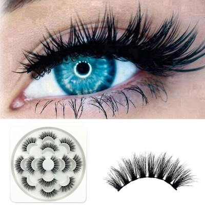 

〖Follure〗7Pair Luxury 6D False Lashes Fluffy Strip Eyelashes Long Natural Party