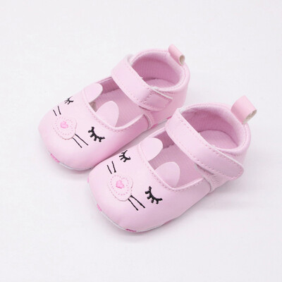 

Newborn Baby Girl&Boy Soft Shoes Soled Smiley Face Print Footwear Crib Shoes