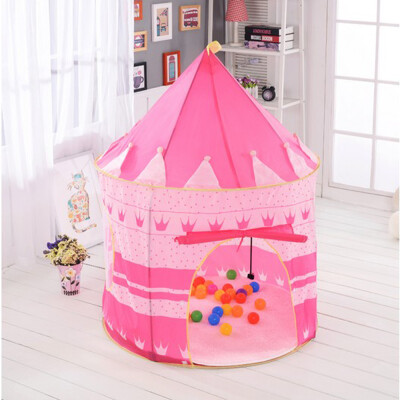 

Ktaxon Princess Castle Play Tent Foldable Pop Up Pink Play Tent