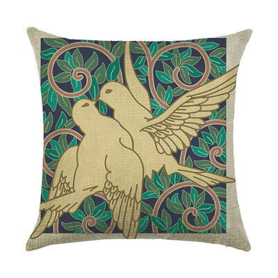 

Colorful Pillow Case Cushion Cover Sofa Bed Car Tree Birds Home Decor 18X18
