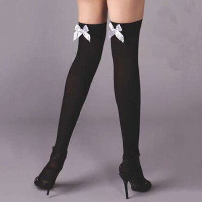 

Women Girl Stockings Tight Bowknot Cosplay Cute Fashion Breathable Long Socks