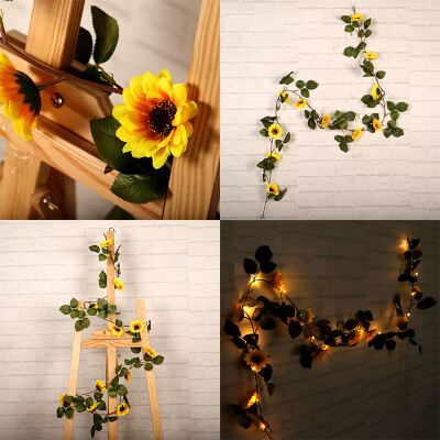 

Artificial Sunflower Garland Flower Vine For Home Wedding Garden Decoration New