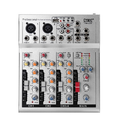 

Mini Household Portable Audio Mixer with USB DJ Sound Mixing Console 48V Amplifier for Karaoke KTV Party
