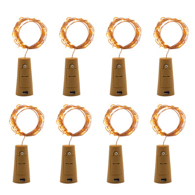 

Gobestart 8Pcs Cork Shaped LED Night Starry Light Wine Bottle Lamp For Party Decor